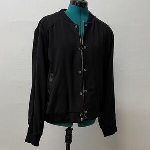 Women's Black Bomber Jacket